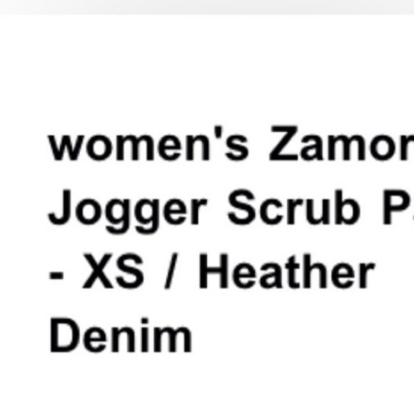 XS Figs Zamora Jogger Scrub Pant Heathered Denim - Picture 2 of 4